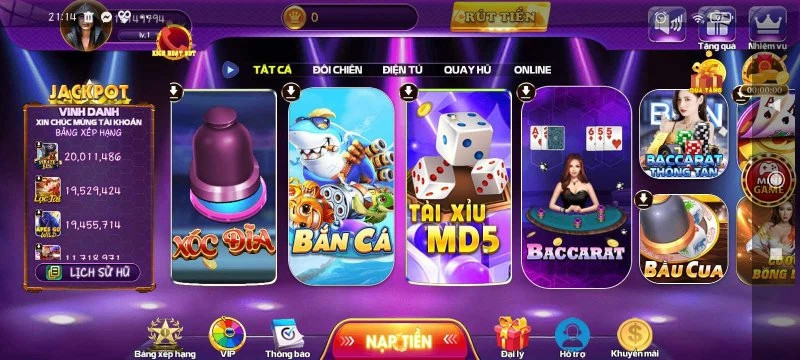 Trải nghiệm giao diện app Androild 